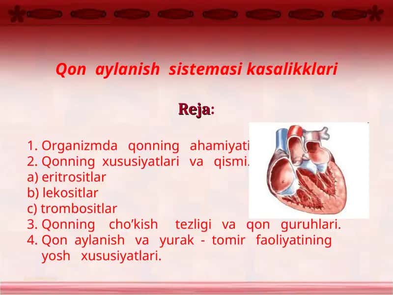 Qon aylanish sitemasi kasaliklari