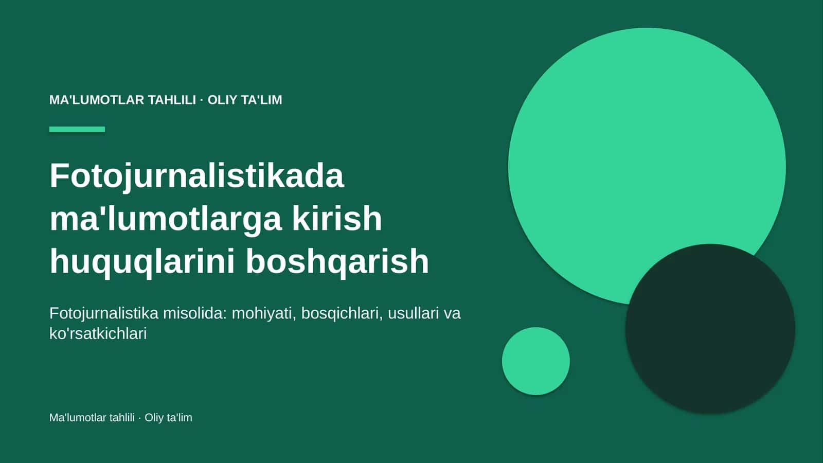 fotojurnalistikada ma'lumotlarga kirish huquqlarini boshqarish 6620