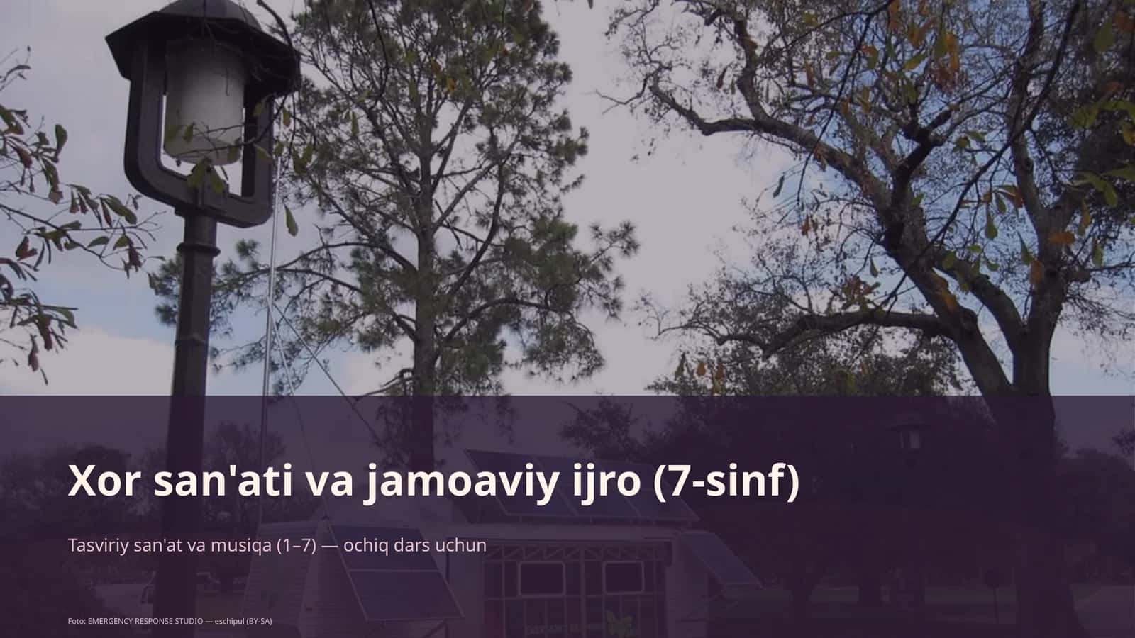 Xor san'ati va jamoaviy ijro (7-sinf)