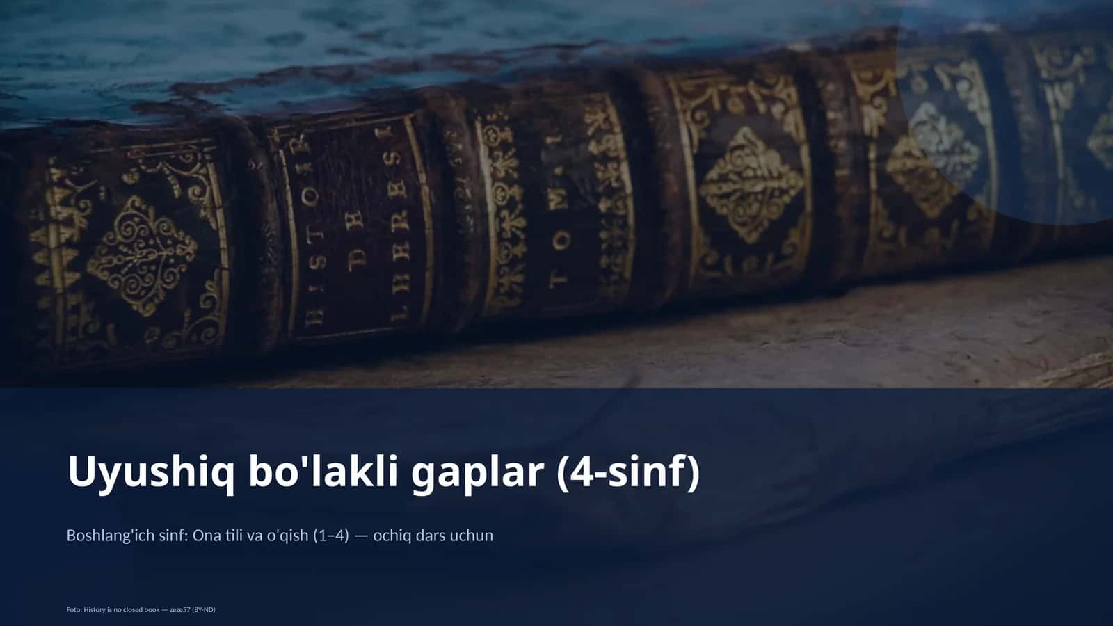 Uyushiq bo'lakli gaplar (4-sinf)