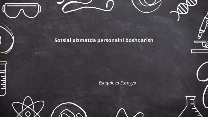 Personal boshqarishning asosiy tamoyillari