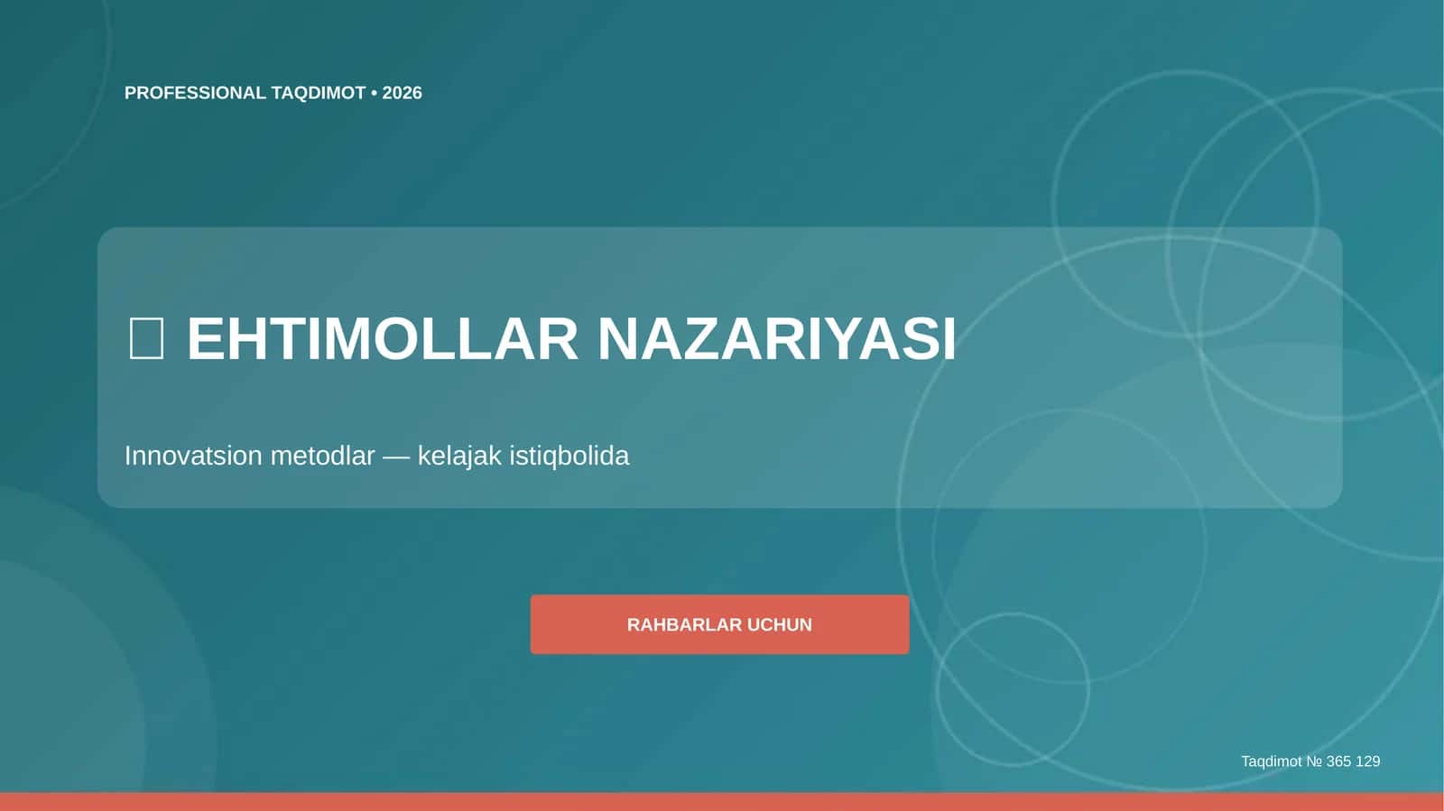 Ehtimollar Nazariyasi