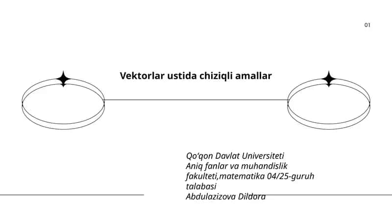 Vektorlar ustida chiziqli amallar