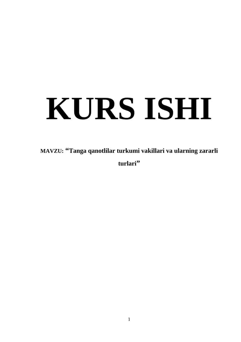 Tangacha qanotlilar turkumi vakillari va ularning zararli turlari