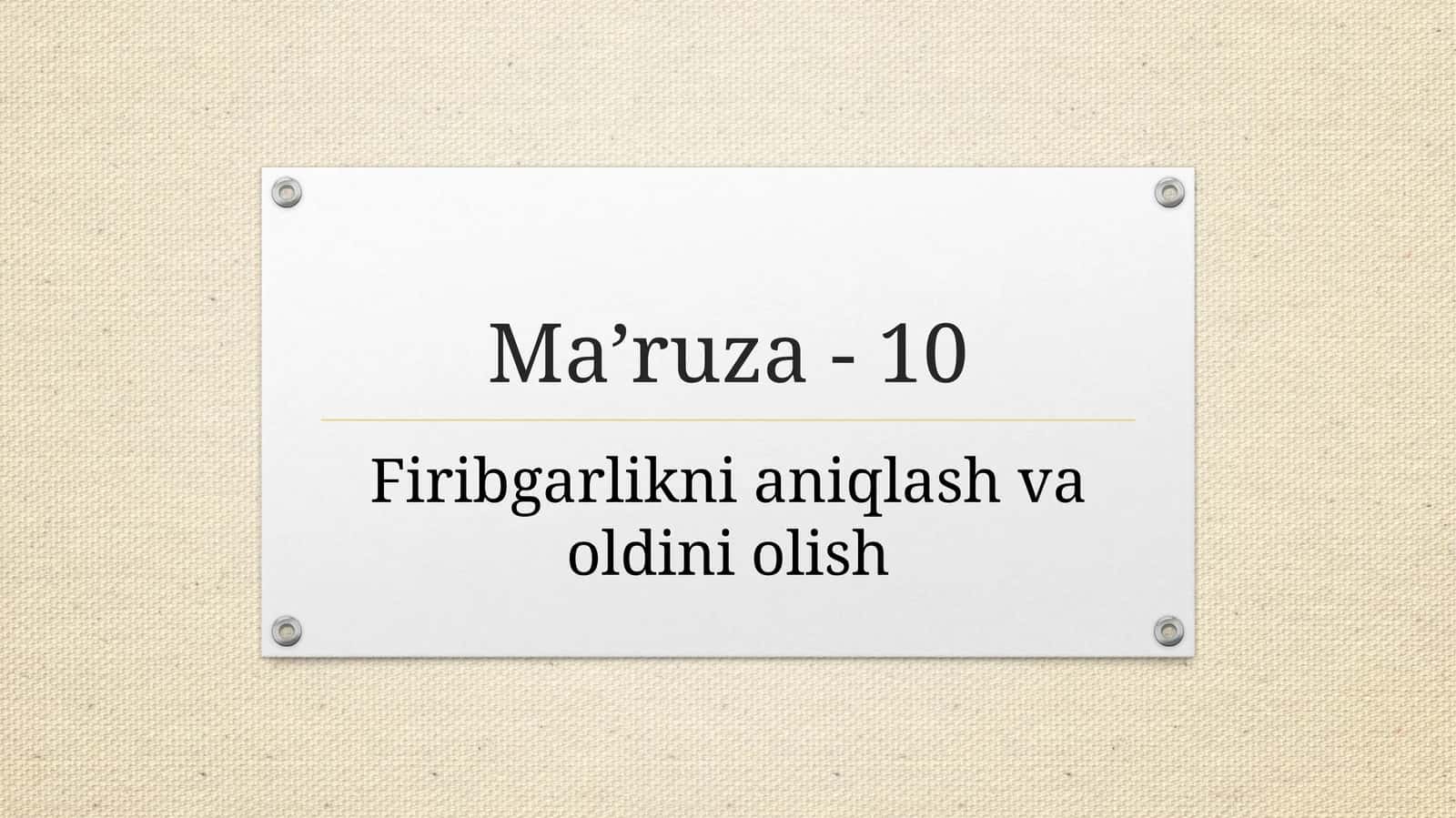 Korporativ firibgarlik, aktivlarni o'zlashtirish, korruptsiya va moliyaviy hisobotda firibgarlik