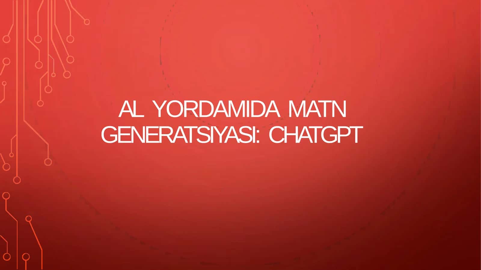 ALYORDAMIDAMATNGENERATSIYASI:CHATGPT