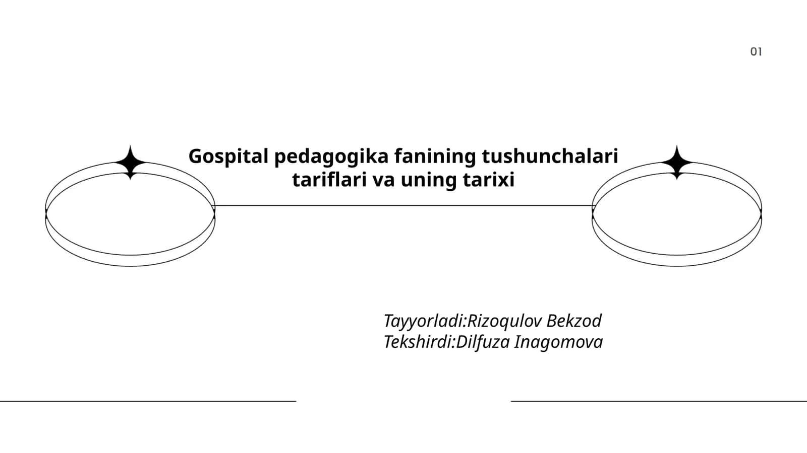Gospital pedagogikasi: tushunchalar va taʼriflar