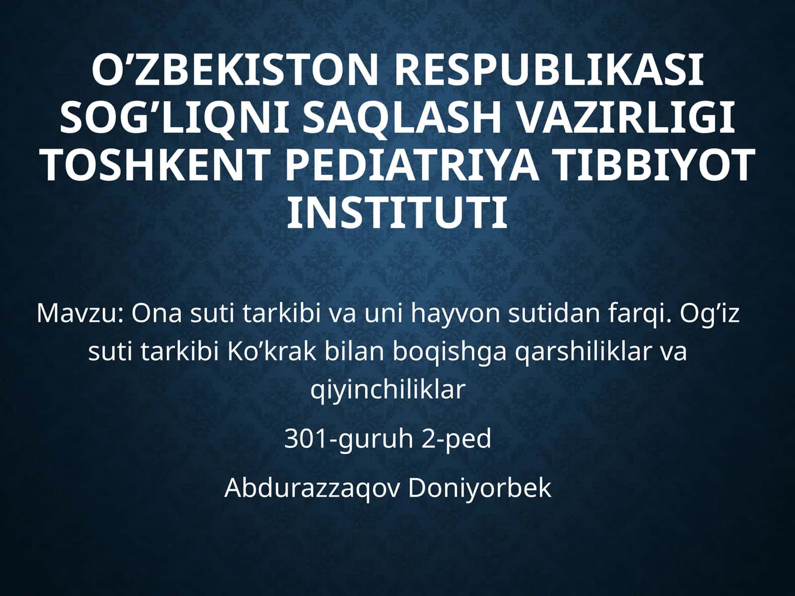Ona suti tarkibi va uning hayvonsuti dan farqi