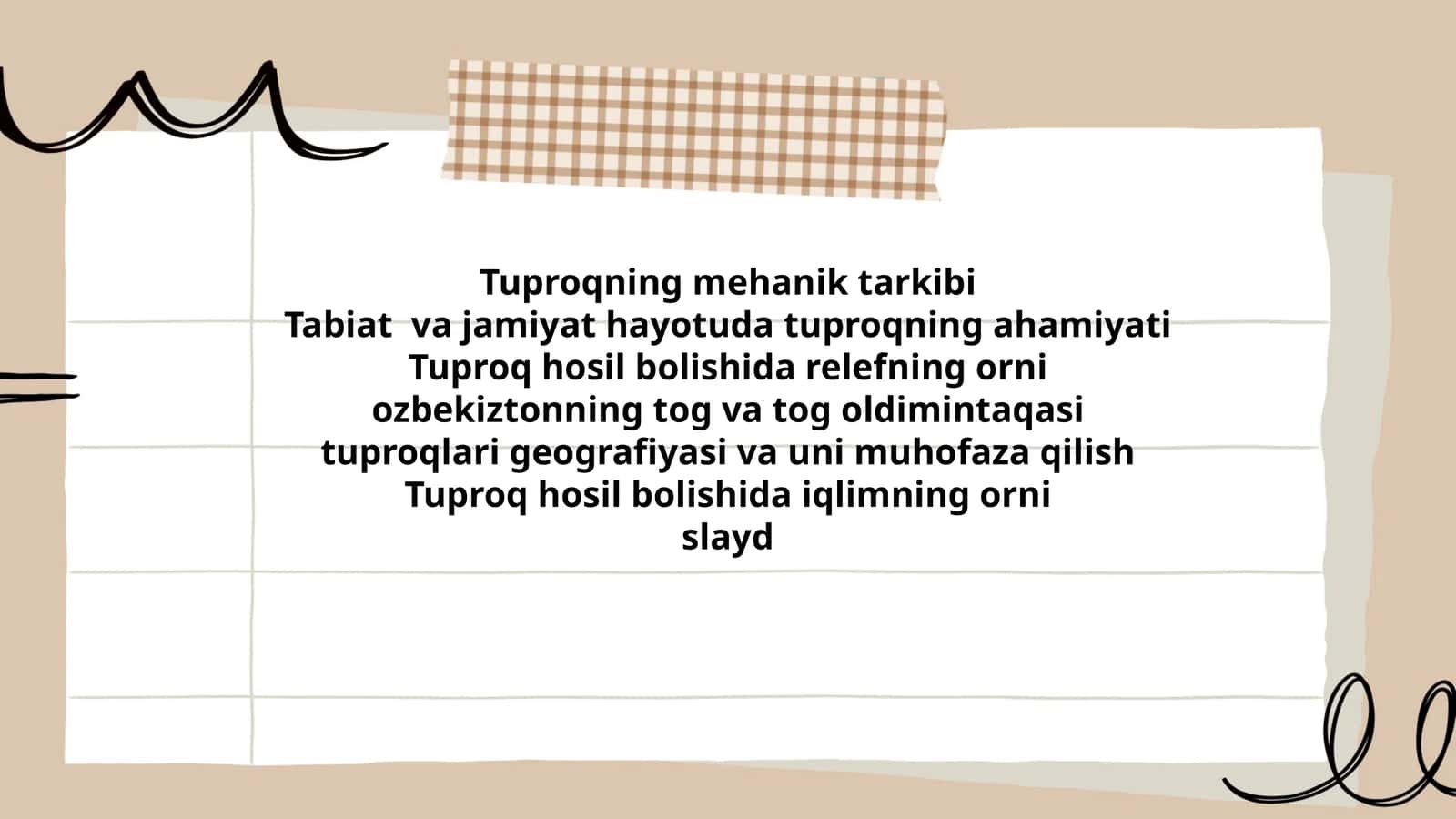 Tuproqning mehanik tarkibi