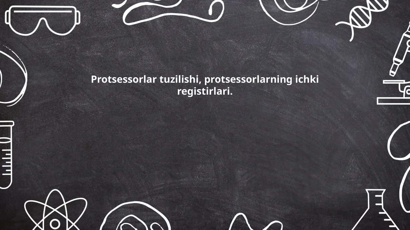 Protsessorlar tuzilishi, protsessorlarning ichki registirlari