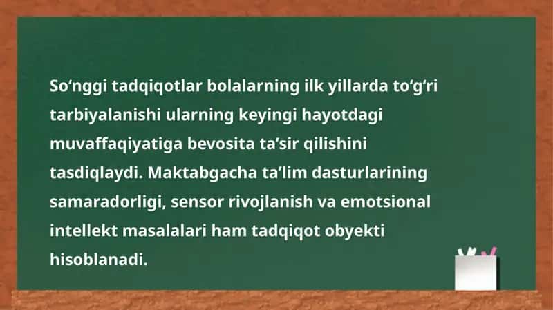 Maktabgacha ta’lim dasturlari
