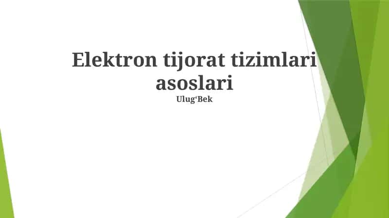 Elektron tijorat biznes modellari