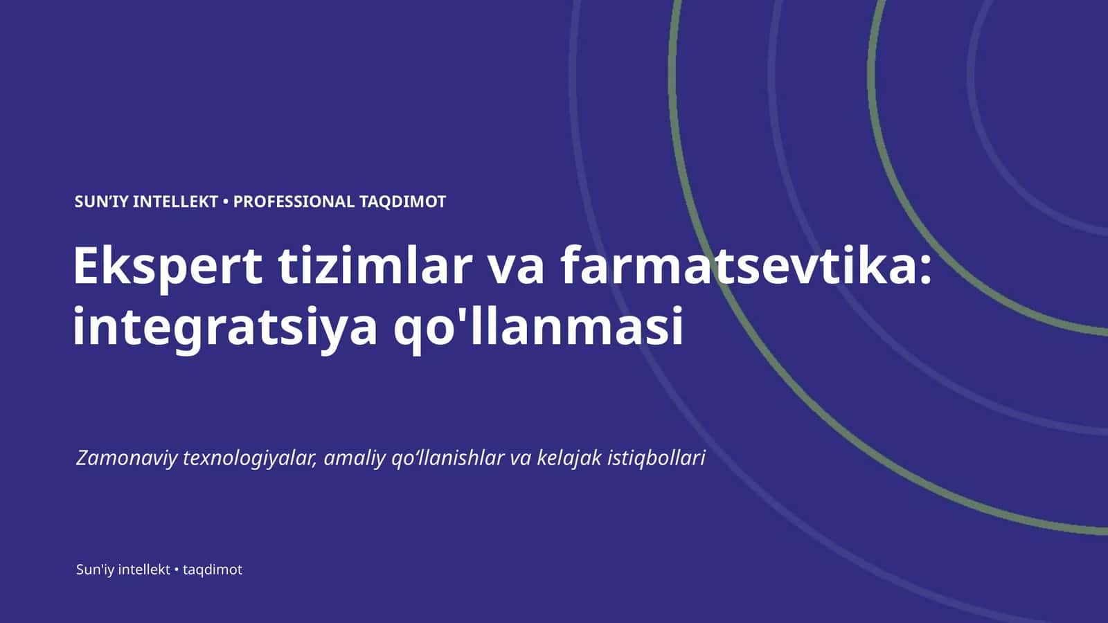 Ekspert tizimlar va farmatsevtika: integratsiya qo'llanmasi