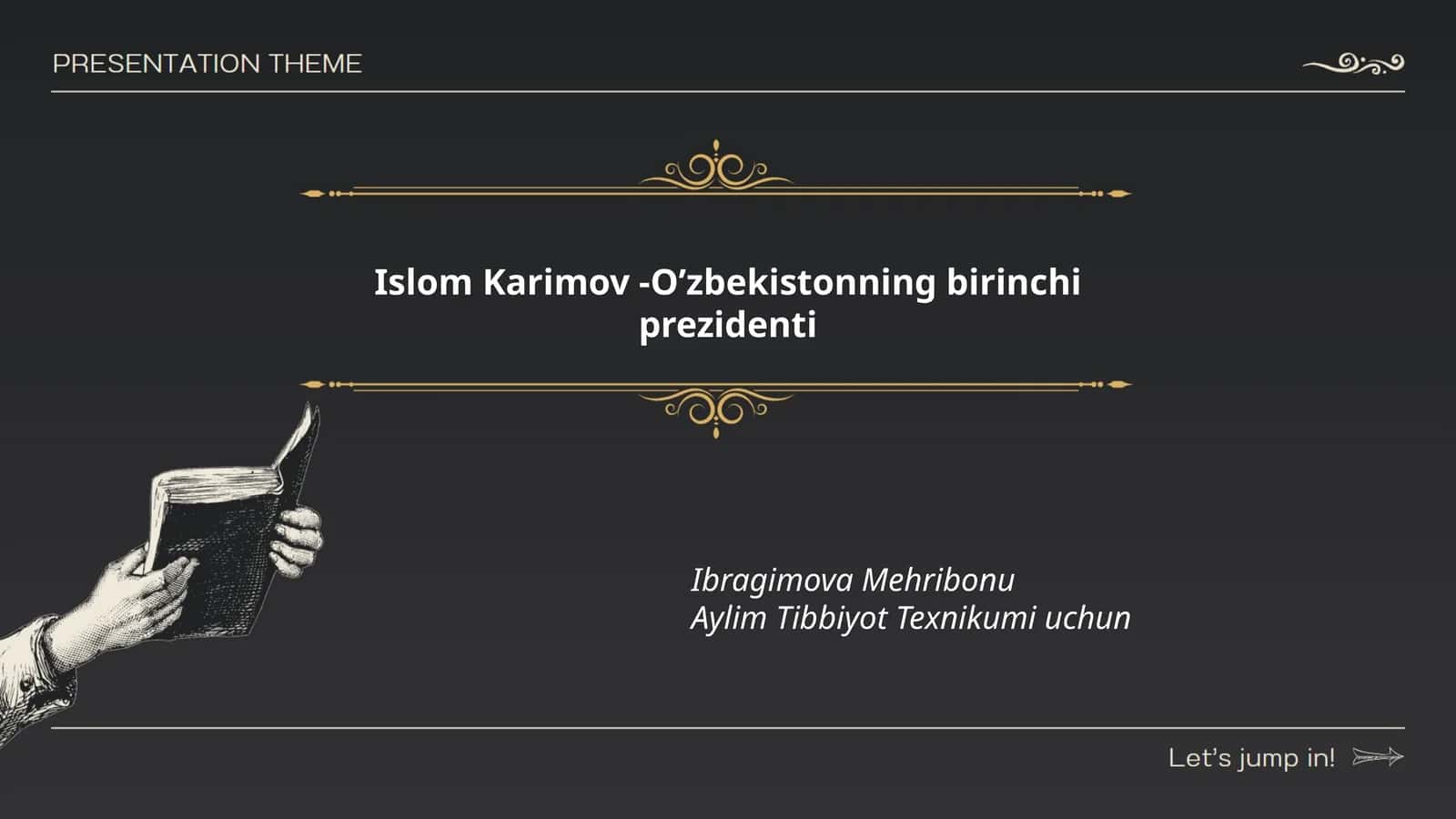 Islom Karimov -O’zbekistonning birinchi prezidenti