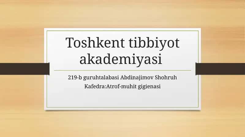 PARHEZ STOLLARI BILAN DAVOLASH