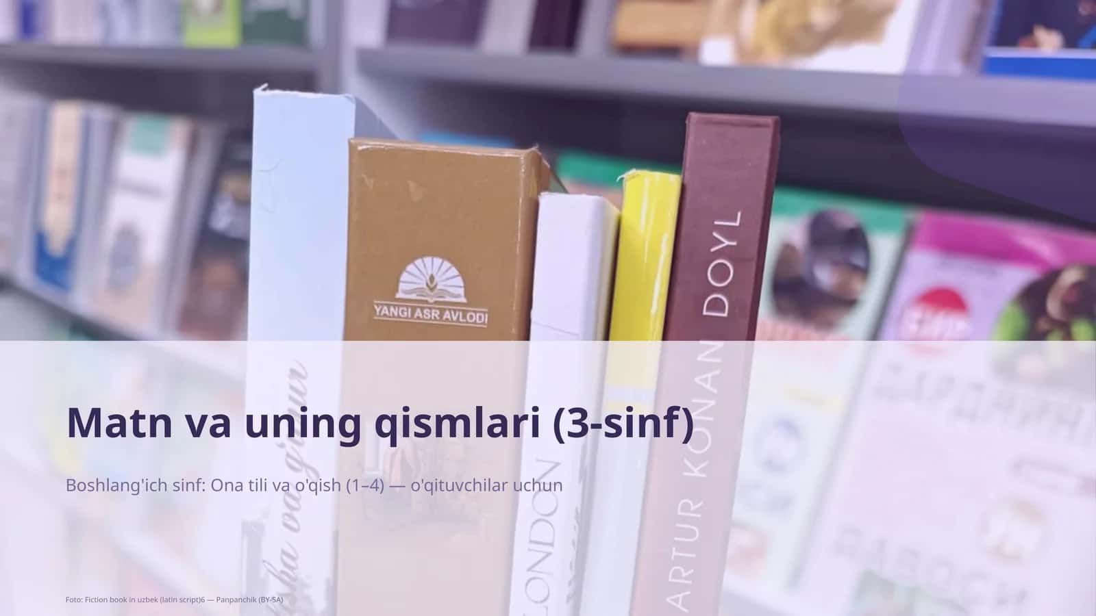 Matn va uning qismlari (3-sinf)
