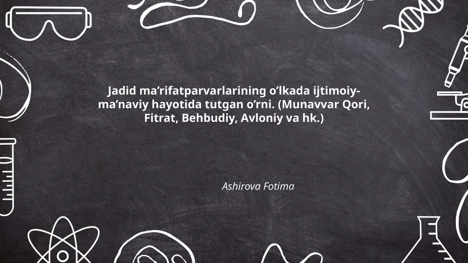 Munavvar Qori, Fitrat, Behbudiy, Avloniy