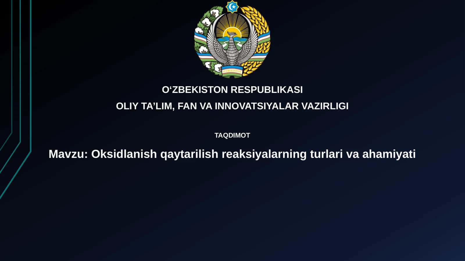 Oksidlanish-qaytarilish reaksiyalari: Asoslar va turlari