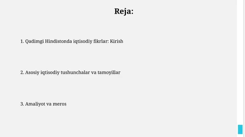 Qadimgi Hindistonda iqtisodiy fikrlar: Kirish