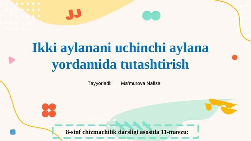 8-sinf chizmachilik darsligi