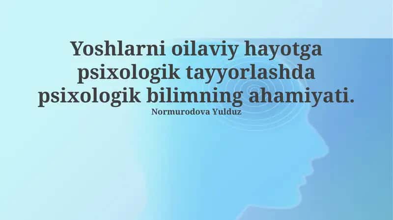 Oilaviy Psixologiya Kurslari