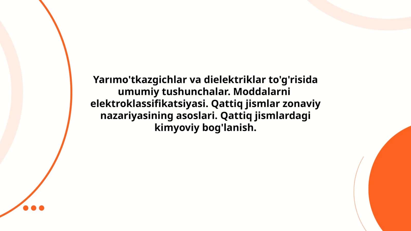 Yarımo'tkazgichlar va dielektriklar