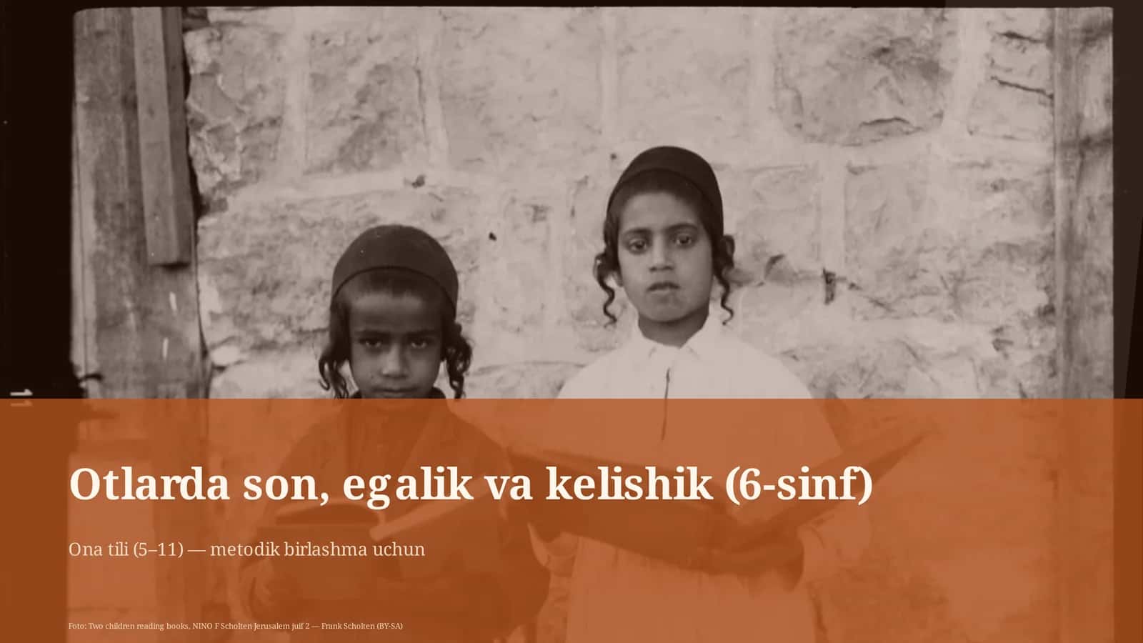 Otlarda son, egalik va kelishik (6-sinf)