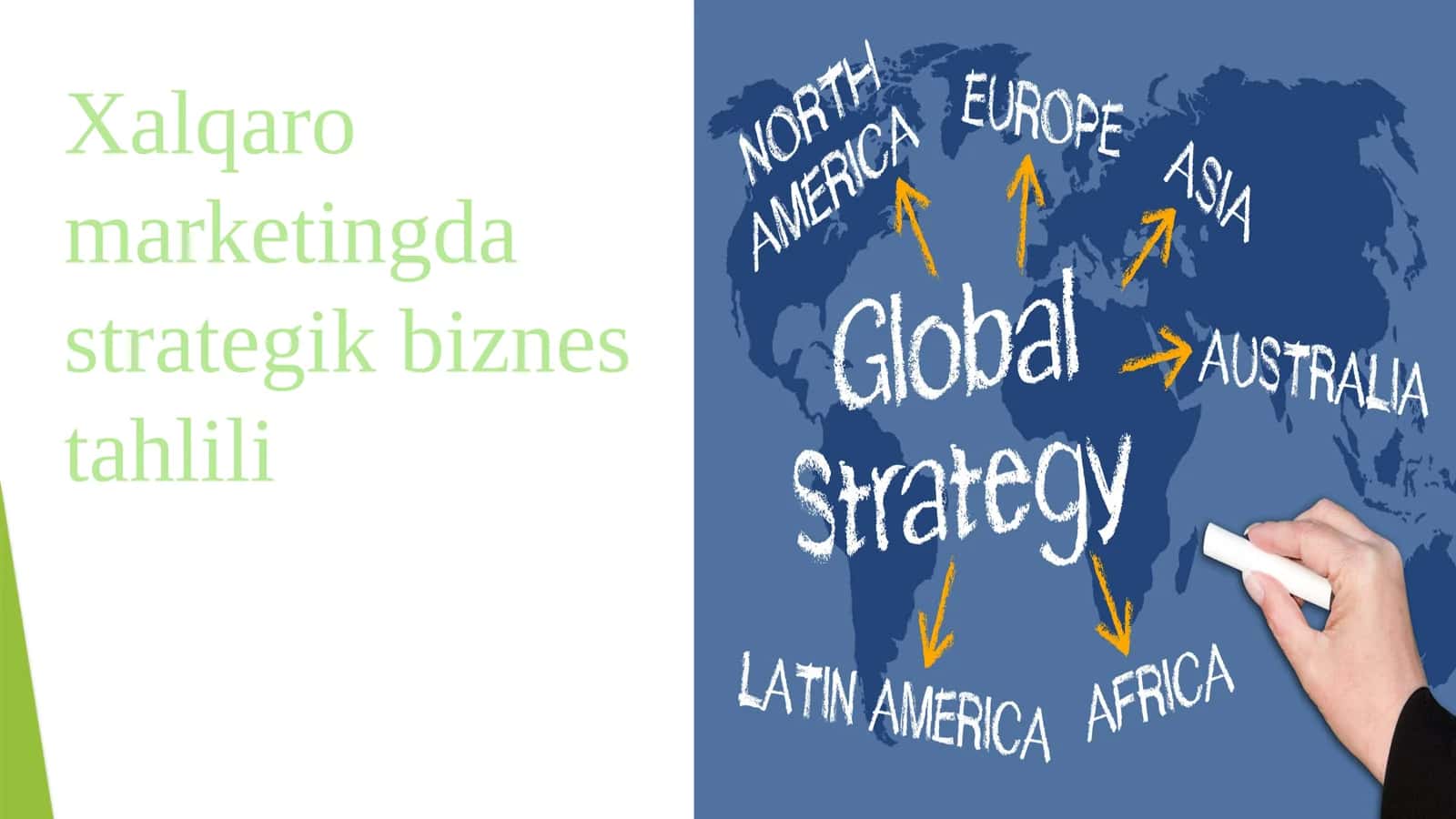 Xalqaro marketingda strategik biznes tahlili