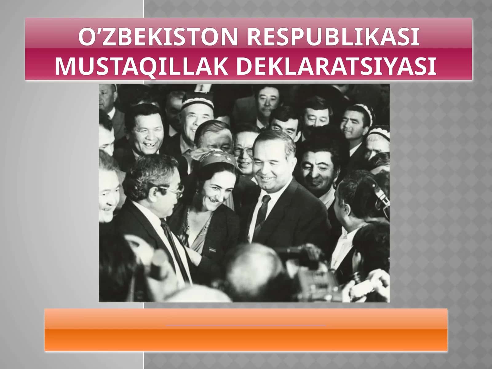 O’zbekiston Respublikasi Mustaqillak deklaratsiyasi