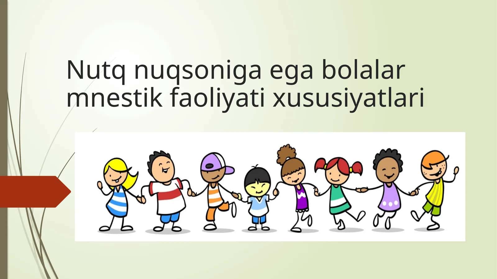 Nutq nuqsoniga ega bolalar mnestik faoliyati xususiyatlari