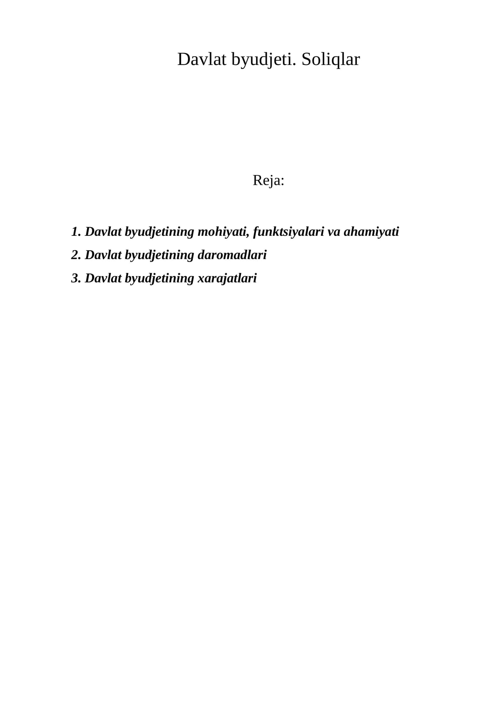 Davlat byudjeti