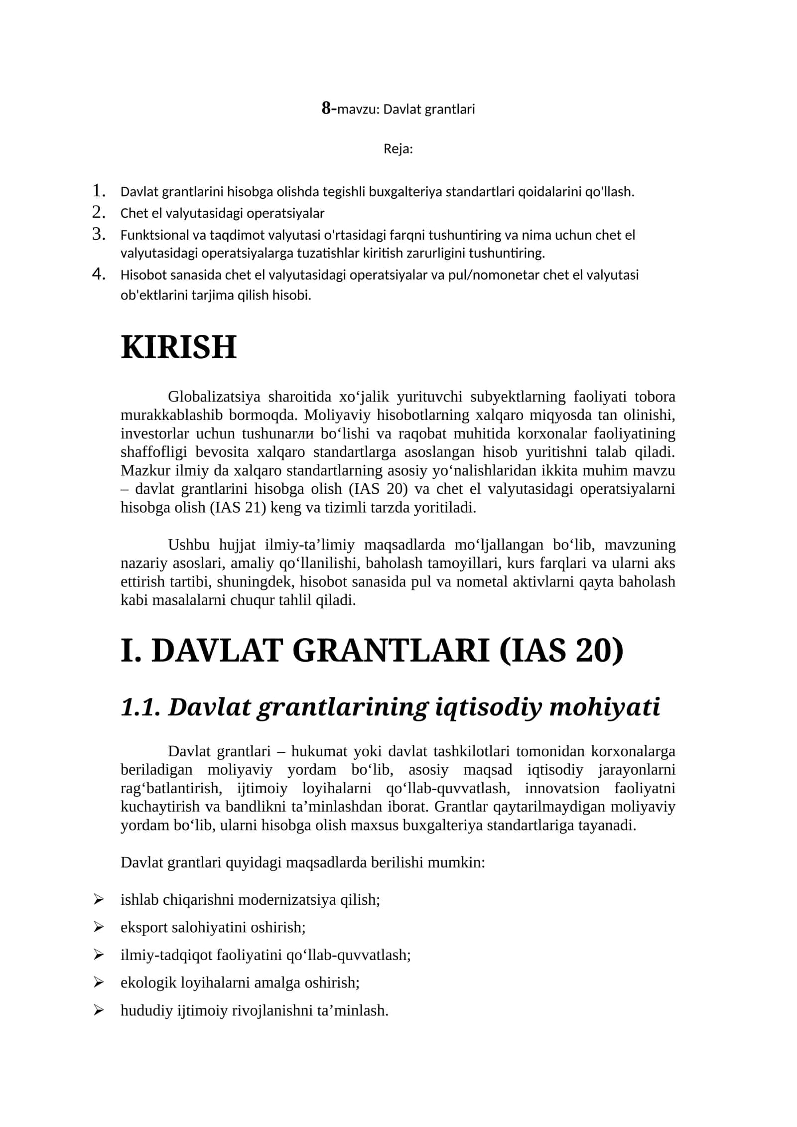 Davlat grantlari