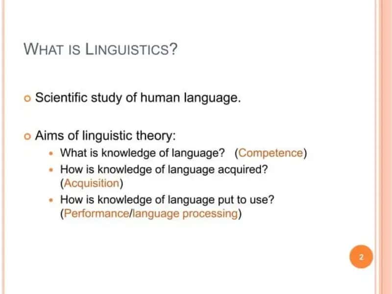 Linguistics