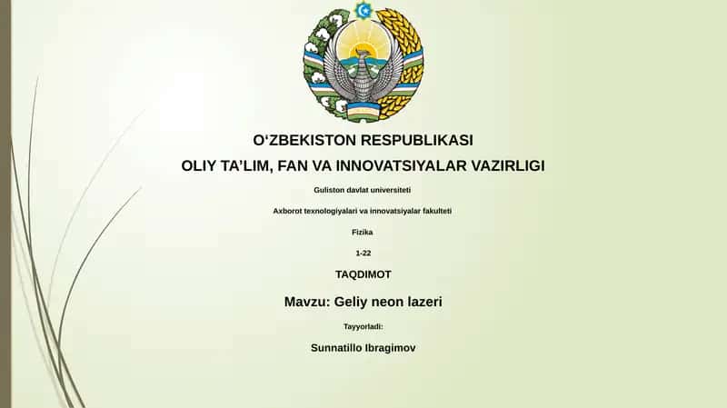 Geliy neon lazeri