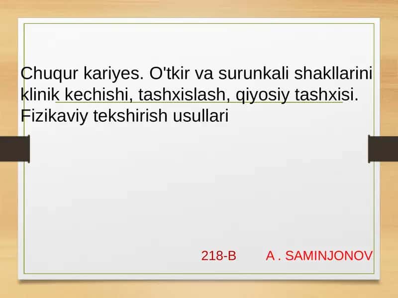 Chuqurkariyes