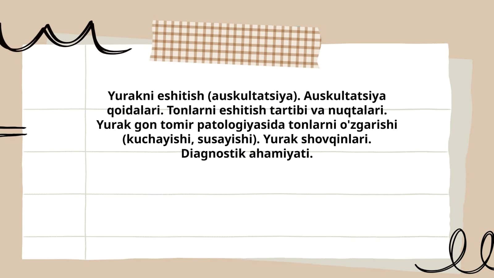 Yurakni eshitish (auskultatsiya)