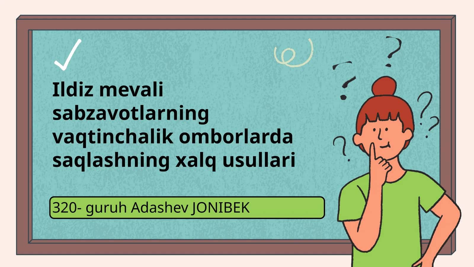 Ildiz mevali sabzavotlarning vaqtinchalik omborlarda saqlashning xalq usullari
