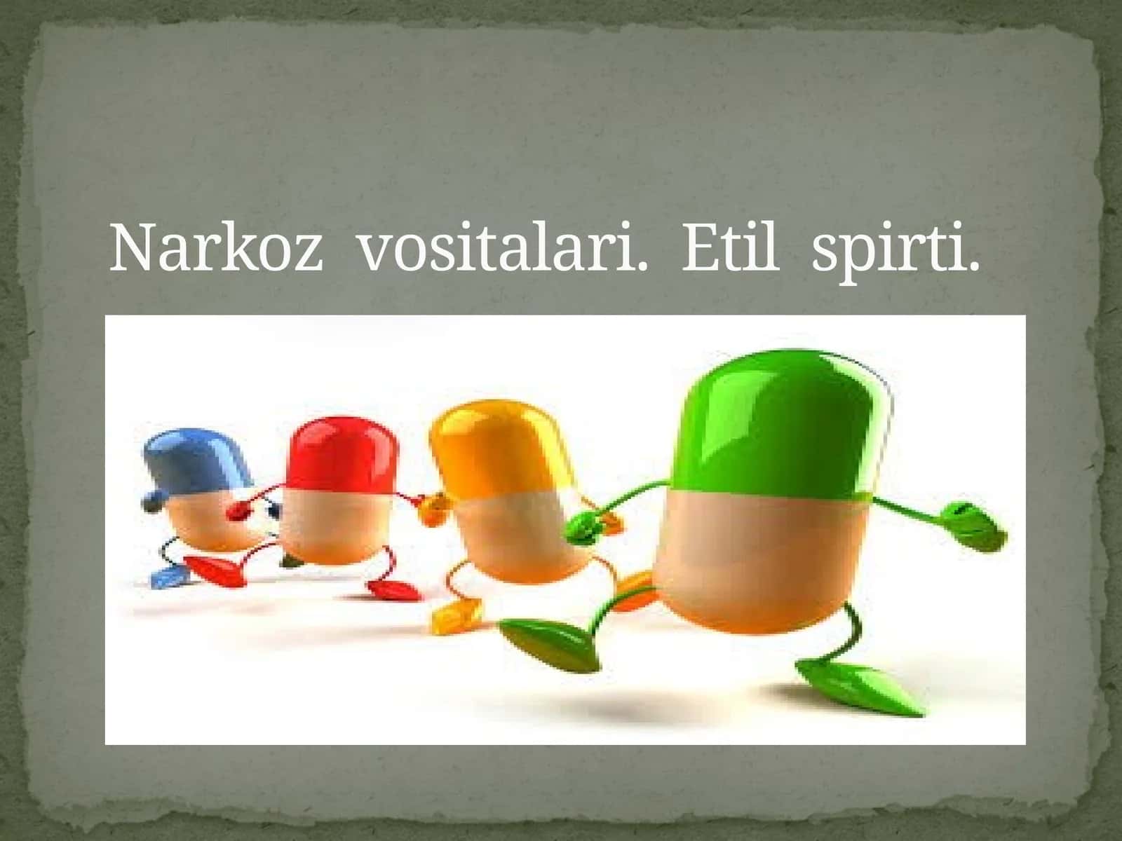Narkoz vositalari. Etilspirti