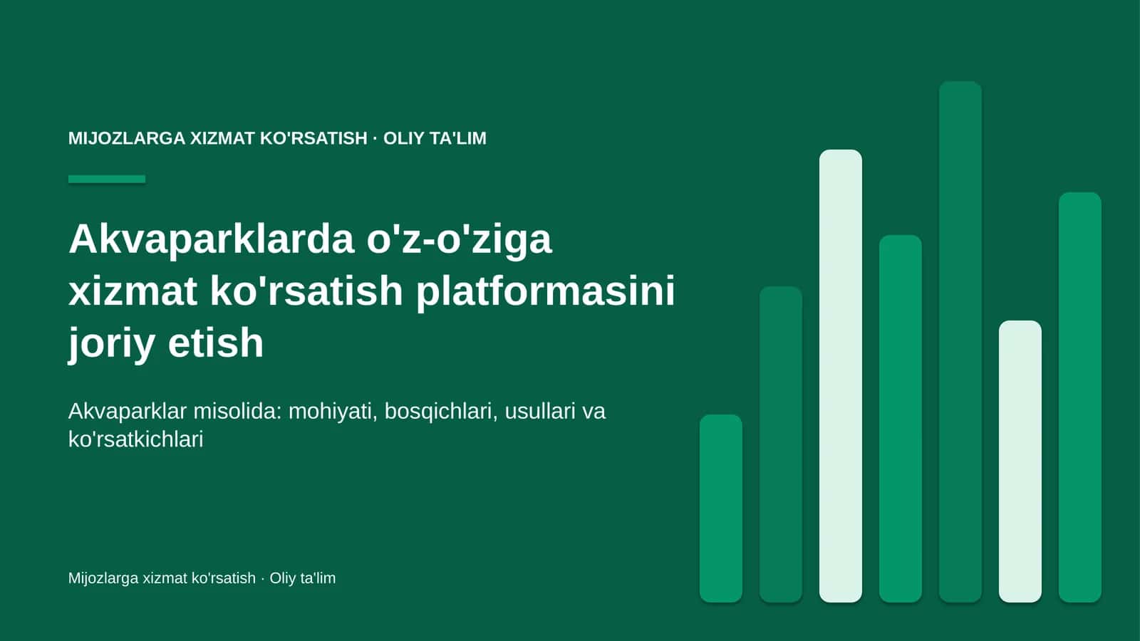 akvaparklarda o'z o'ziga xizmat ko'rsatish platformasini joriy etish 4642