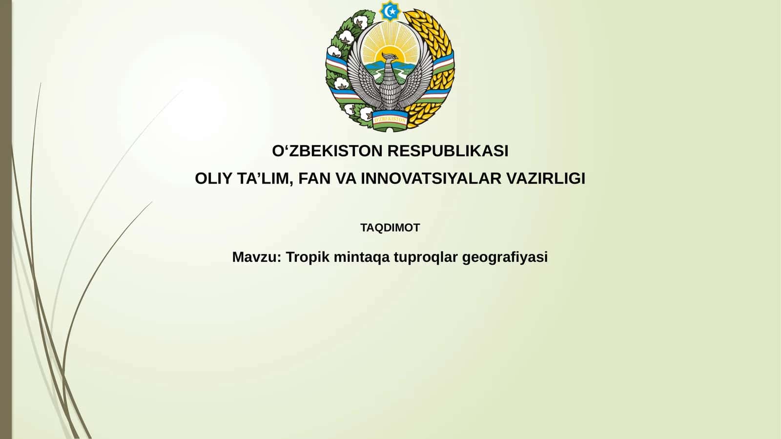 Tropik mintaqatuproqlargeografiyasi