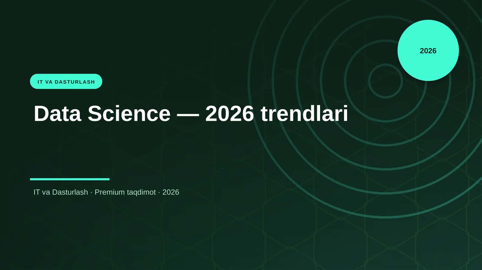 Data Science — 2026 trendlari