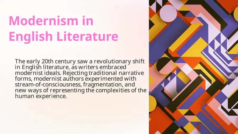 Modernism in English Literature