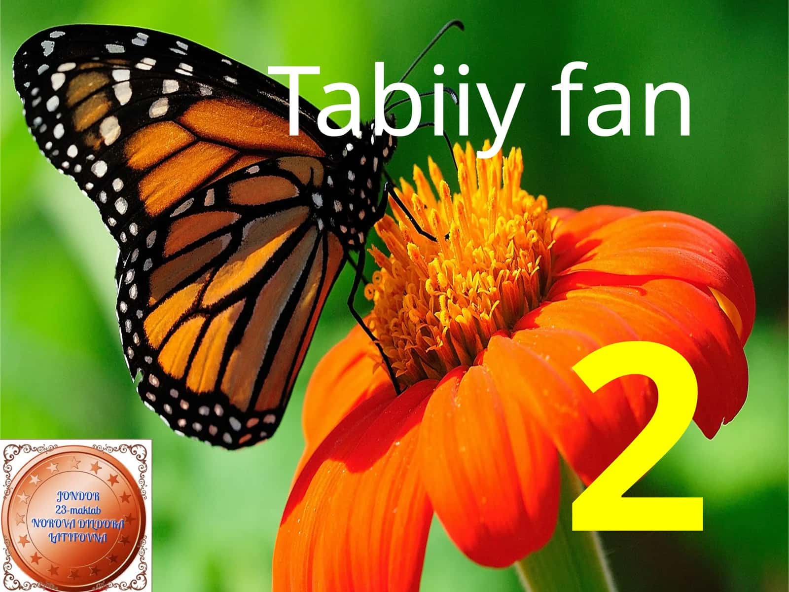 2-sinf Tabiiy fan (Science) dars ishlanmalari to'plami. Bob yuzasidan takrorlash