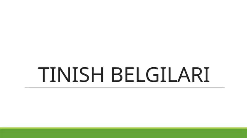 TINISH BELGILARI