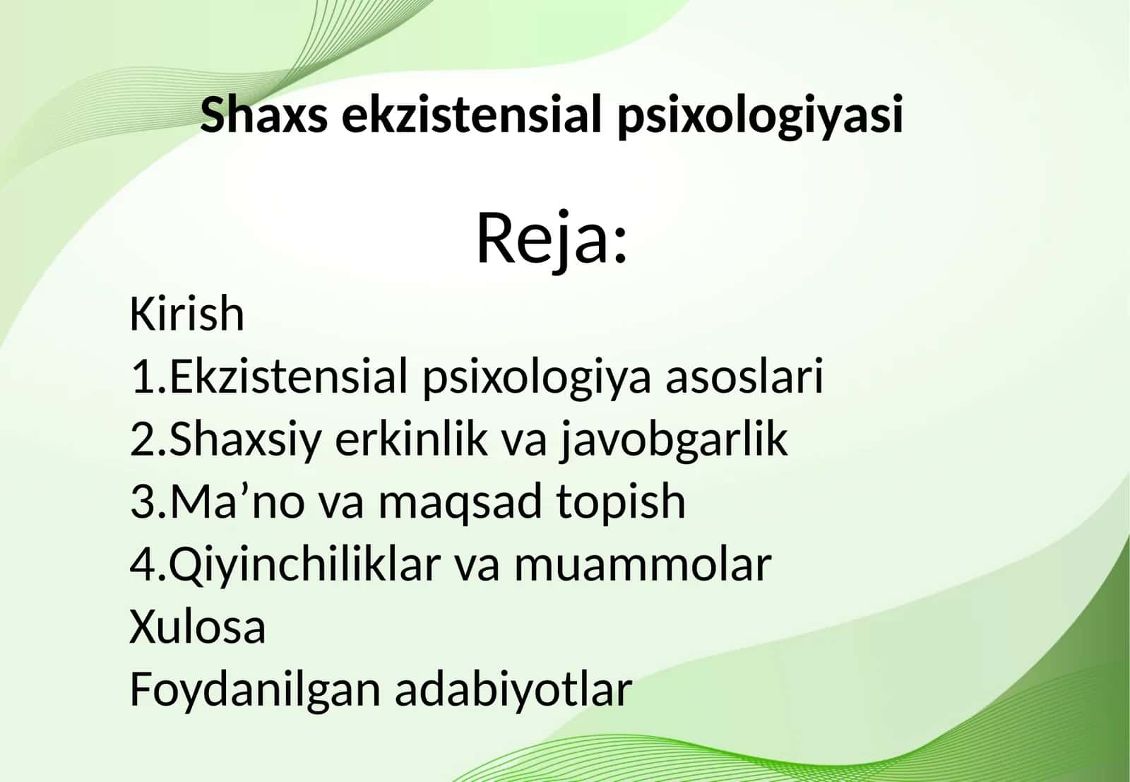 Shaxs ekzistensial psixologiyasi