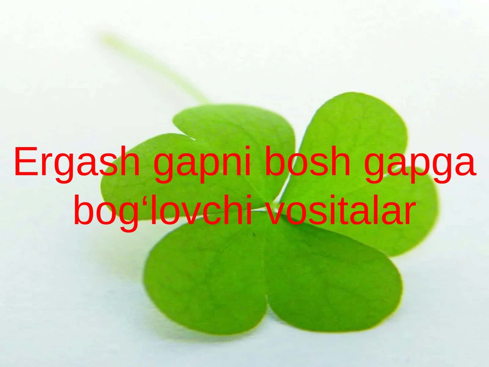 9-sinf Ona tili fanidan dars ishlanma. Ergash gapni bosh gapga bog'lovchi vositalar