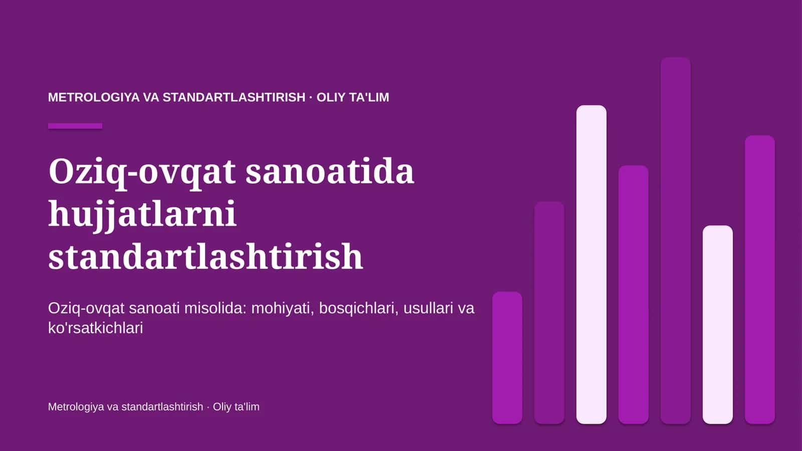 oziq ovqat sanoatida hujjatlarni standartlashtirish 4387