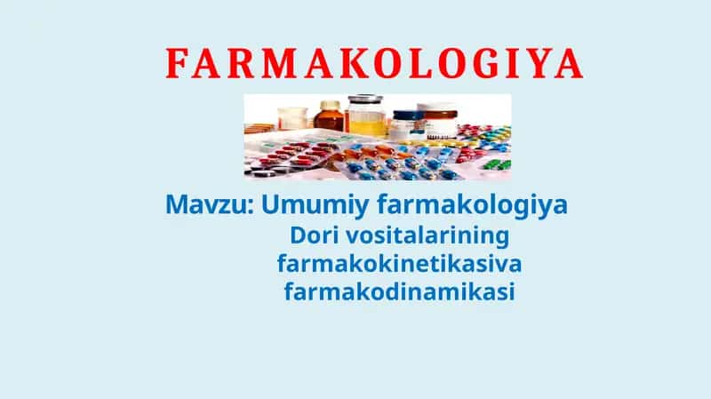 FARMAKOLOGIYA