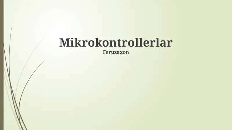 Mikrokontrollerlar