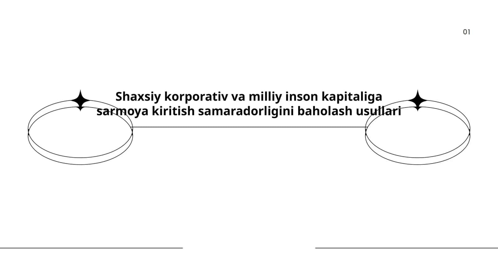 Shaxsiy korporativ va milliy inson kapitaliga sarmoya kiritish samaradorligini baholash usullari